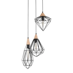 Lampa wisząca Maelle MDM-2591/3 BK Italux - zdjęcie 2